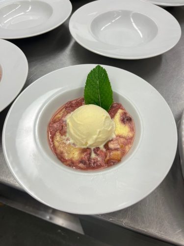 Erdbeergratin